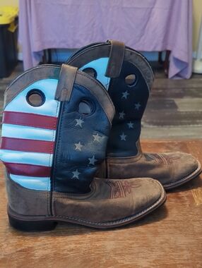 Smoky Mountain Boots Kids Flag Cowboy Boots